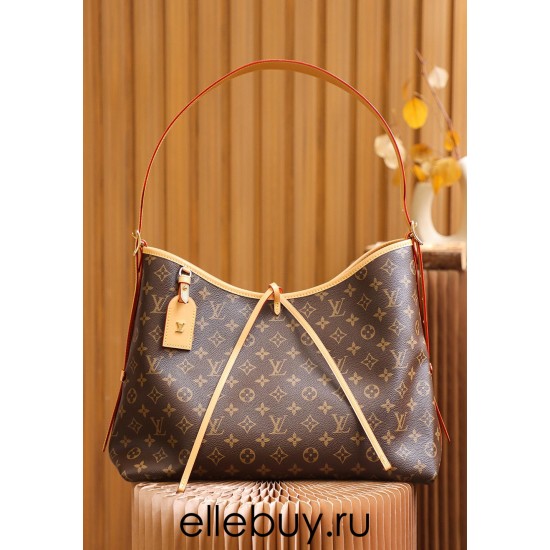 Louis Vuitton CARRYALL Medium Handbag (M46197) Monogram: Size - 39x30x15cm