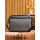 Louis Vuitton M69443 TRIO POCHETTE Handbag Monogram Eclipse Black: Size - 25x18.5x7cm