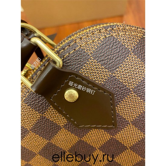 Louis Vuitton N41221 ALMA BB Damier Ebène Monogram coffee color Shell Bag: Size - 25×19×12cm