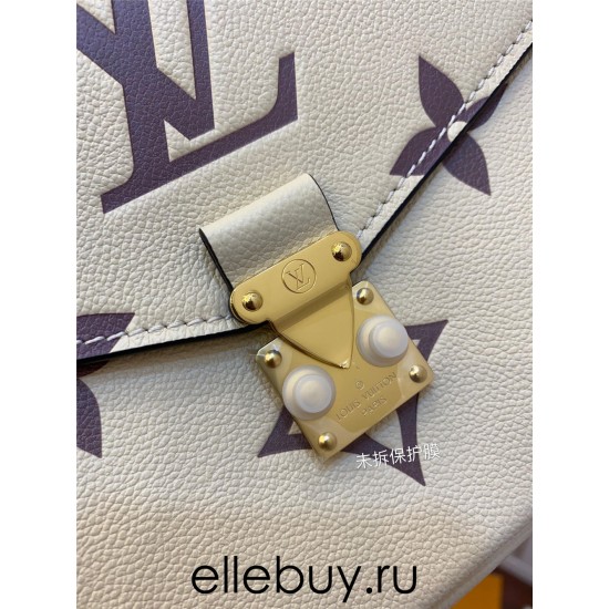 Louis Vuitton M45596 White Print Pochette MÉTIS Metis 2021 Spring: Size - 25x19x7 cm