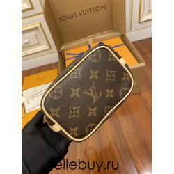 Louis Vuitton Best-selling NANO NOE Handbag (M41346) Classic Monogram: Size - 13x 15x 9cm