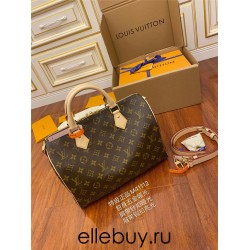 Louis Vuitton SPEEDY 30 Handbag with Shoulder Strap (M41112) Size: 30X21X17CM