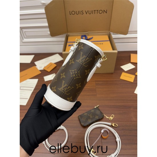 Louis Vuitton LV NANO BUCKET Handbag (M81489) Nano Bucket Size: 13x17x9cm