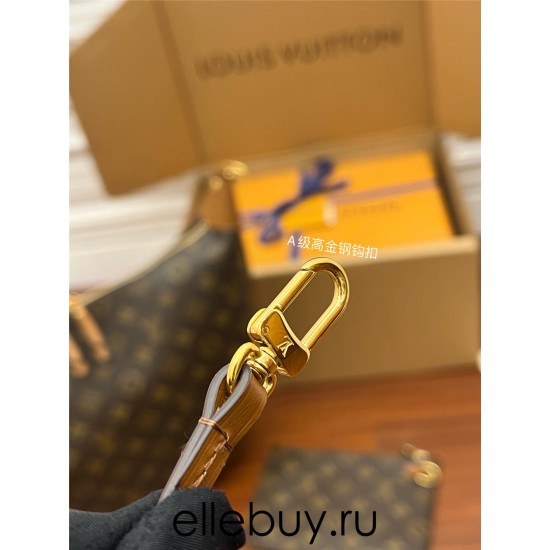 Louis Vuitton M46311 LV Marel Vintage Bag Latest 2022 Runway MATEL Runway Moon Mother Bag Classic Monogram with Yellow Flower Size: 38×30×10cm