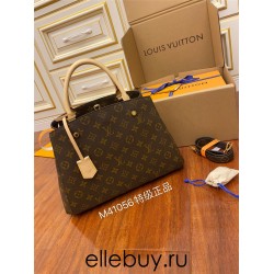 Louis Vuitton MONTAIGNE Medium Handbag (M41056) Monogram Size: 33X23X15CM