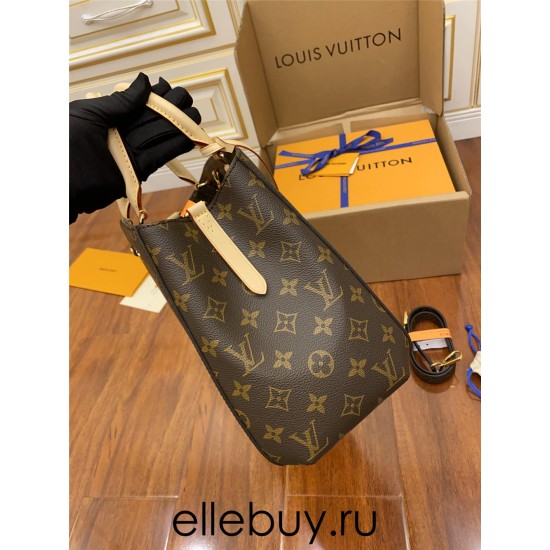 Louis Vuitton MONTAIGNE Medium Handbag (M41056) Monogram Size: 33X23X15CM