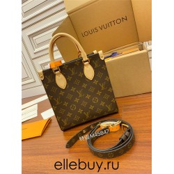 Louis Vuitton PETIT SAC PLAT BB Handbag (M45847) Monogram Size: 21.5x22x9cm