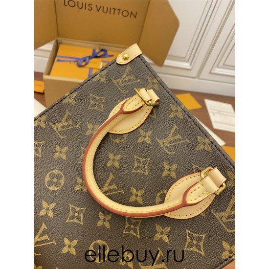 Louis Vuitton PETIT SAC PLAT BB Handbag (M45847) Monogram Size: 21.5x22x9cm