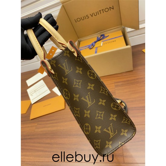 Louis Vuitton PETIT SAC PLAT BB Handbag (M45847) Monogram Size: 21.5x22x9cm