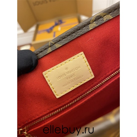 Louis Vuitton PETIT SAC PLAT BB Handbag (M45847) Monogram Size: 21.5x22x9cm