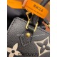 Louis Vuitton PETIT SAC PLAT Handbag (M57937) Black Monogram Empreinte Soft Grained Leather Size: 14x17x5cm