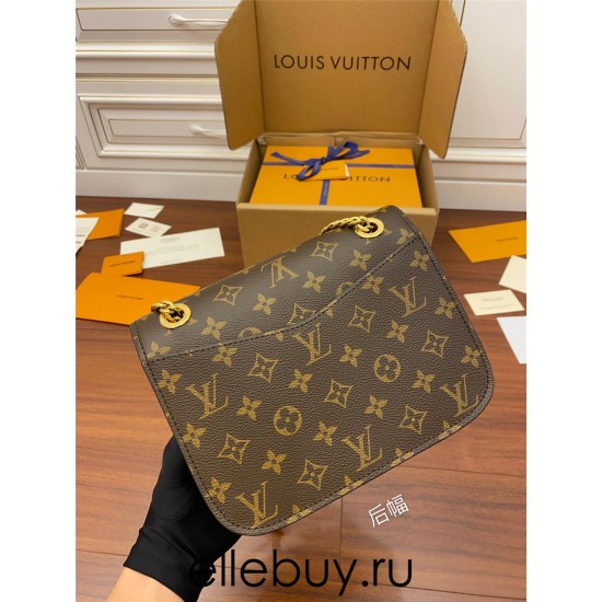 Louis Vuitton PASSY Chain Bag Monogram Gold Hardware (M45592) Size: 24x17x12cm