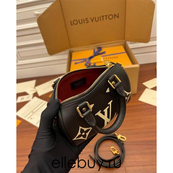 Louis Vuitton NANO SPEEDY Handbag (M81456) Yellow Size: 16x11x9cm