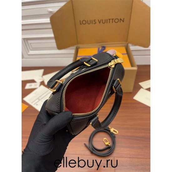 Louis Vuitton NANO SPEEDY Handbag (M81456) Yellow Size: 16x11x9cm