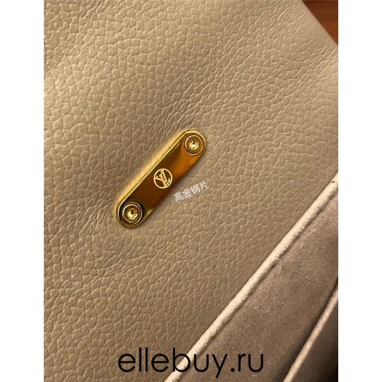 Louis Vuitton M46041 Bicolor Embossed Grained Calfskin New Madeleine Medium Handbag Monogram Empreinte Embossed Leather Size: 30x19.5x11 cm