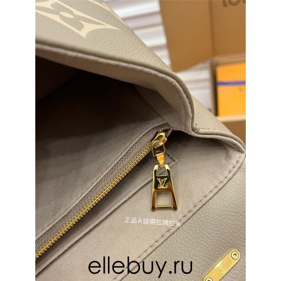 Louis Vuitton M46041 Bicolor Embossed Grained Calfskin New Madeleine Medium Handbag Monogram Empreinte Embossed Leather Size: 30x19.5x11 cm