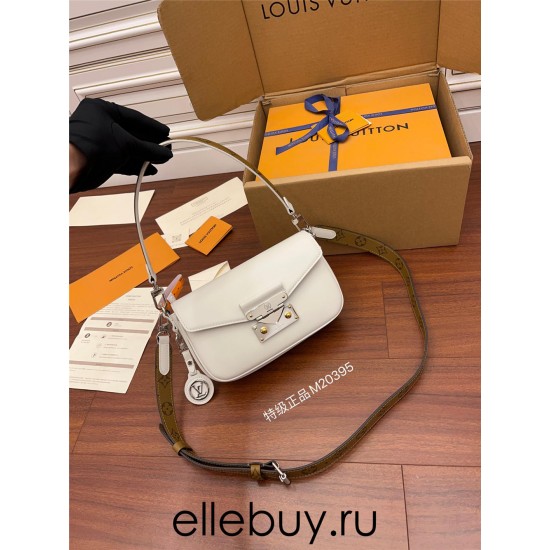 Louis Vuitton SWING Handbag (M20395) White Swing Handbag Size: 24x15x6cm