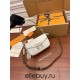 Louis Vuitton SWING Handbag (M20395) White Swing Handbag Size: 24x15x6cm