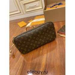 Louis Vuitton M41178 Monogram / Peony Pink NEVERFULL Medium Handbag Monogram Size: 32x28.5x17cm