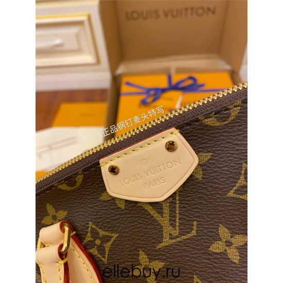 Louis Vuitton  M48813 TURENNE Small Handbag Round Handle and Front Pleats Monogram: Size - 31.0x21.0x13.0 cm