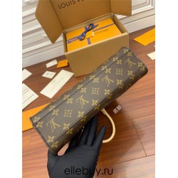 Louis Vuitton PETIT SAC PLAT Music Book Bag (M45848) MONOGRAM Size: 30x10x32cm