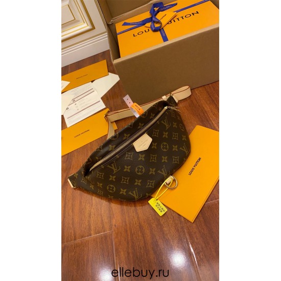 Louis Vuitton BUMBAG Waist Bag (M43644) Classic Monogram, Size: 37x14x13cm