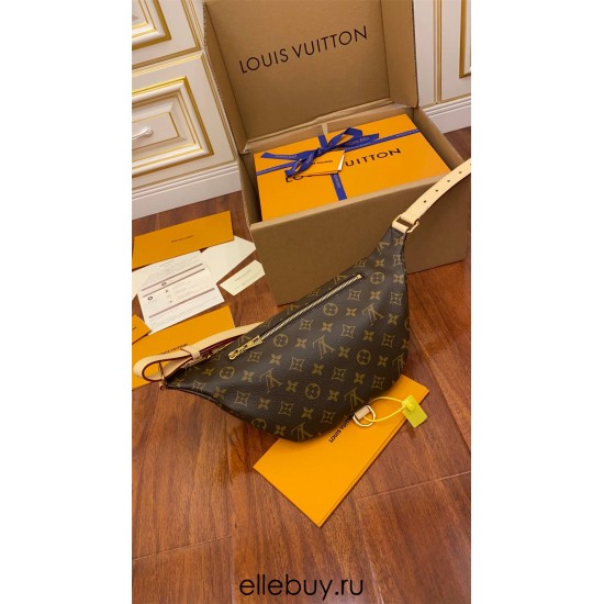 Louis Vuitton BUMBAG Waist Bag (M43644) Classic Monogram, Size: 37x14x13cm