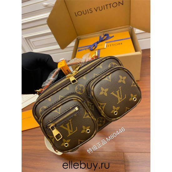 Louis Vuitton UTILITY CROSSBODY Handbag (M80446) , Size: 18x11x10cm