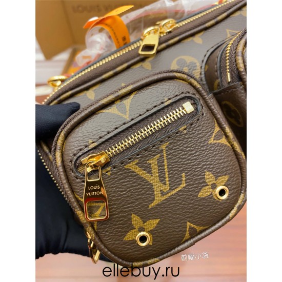 Louis Vuitton UTILITY CROSSBODY Handbag (M80446) , Size: 18x11x10cm