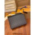 Louis Vuitton M69535 Pochette Voyage Medium Clutch Monogram Eclipse Black Reverse Canvas, Size: 27.0×21.0×3.0cm