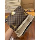 Louis Vuitton VAVIN Small Handbag (N40113) White Vavin Small Handbag Damier Ebene Canvas, Size: 25x17x9.5cm