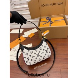 Louis Vuitton BAGATELLE Handbag (M46091) Black Bagatelle BB Monogram pattern print and embossing, Size: 22x14x9CM