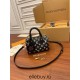 Louis Vuitton SPEEDY BANDOULIÈRE 20 Handbag (M46088) Black Speedy Bandoulière 20 Handbag Monogram Empreinte Leather, Size: 20.5x13.5x12CM