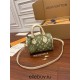 Louis Vuitton SPEEDY BANDOULIÈRE 20 Handbag (M46118) Green Monogram Empreinte Leather, Size: 20.5x13.5x12CM