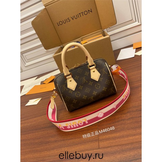 Louis Vuitton Speedy 20cm Monogram Pillow Bag (M46048), 20x13x12cm