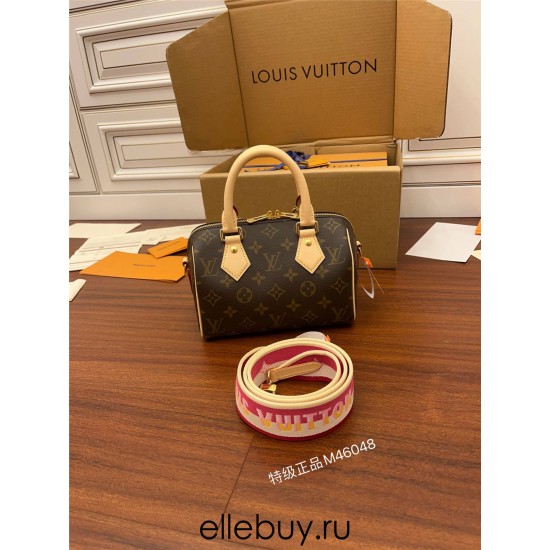 Louis Vuitton Speedy 20cm Monogram Pillow Bag (M46048), 20x13x12cm