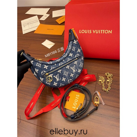 Louis Vuitton LOOP Handbag (M81166) Loop Crescent Bag 2022 Cruise Early Spring Show, Size: 23x13x6cm