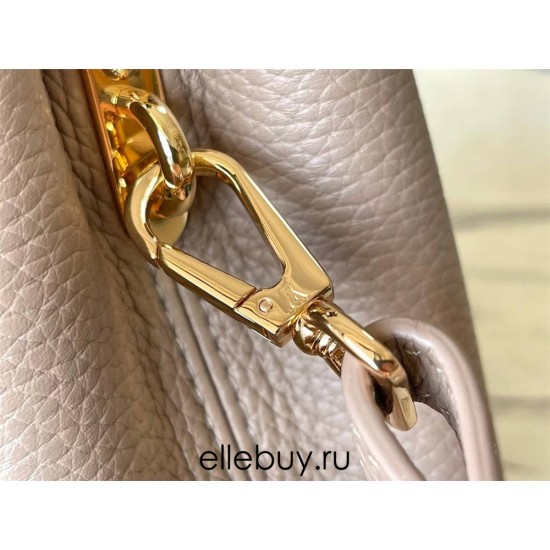 Louis Vuitton N99387/M48865 Gray Snake Shoulder Capucines BB Handbag Grained Taurillon Leather, Size: 27 x18x9cm