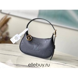 Louis Vuitton M82519 Black Mini Moon Handbag Soft Monogram Empreinte Embossed Leather, Size: 20.5x11x5cm