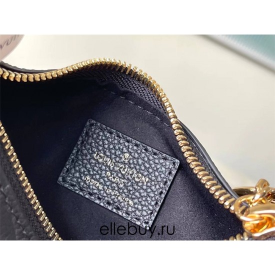 Louis Vuitton M82519 Black Mini Moon Handbag Soft Monogram Empreinte Embossed Leather, Size: 20.5x11x5cm