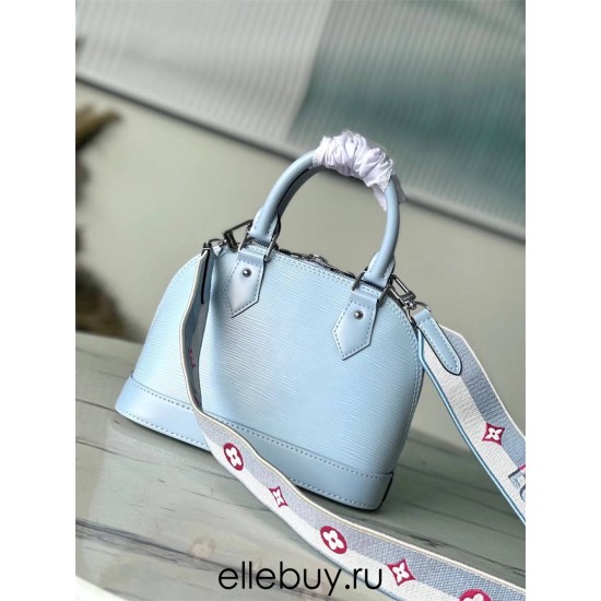 Louis Vuitton M22357 Alma BB Light Blue 23.5x17.5x11.5 cm (Length x Height x Width)