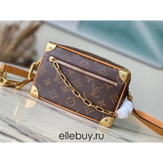 Louis Vuitton M68906 MINI SOFT TRUNK Monogram with Gold Chain, Size: Length 18.5 x Height 12.5 x Width 7cm