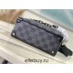 Louis Vuitton N44735 MINI SOFT TRUNK Damier Graphite Monogram Black Virgil Abloh, Size: 18.5x13.0x8.0 cm