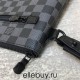 Louis Vuitton TAKEOFF Clutch (N40504) Monogram Eclipse Black Takeoff Clutch Damier Infini Leather, Size: 30x22x5cm