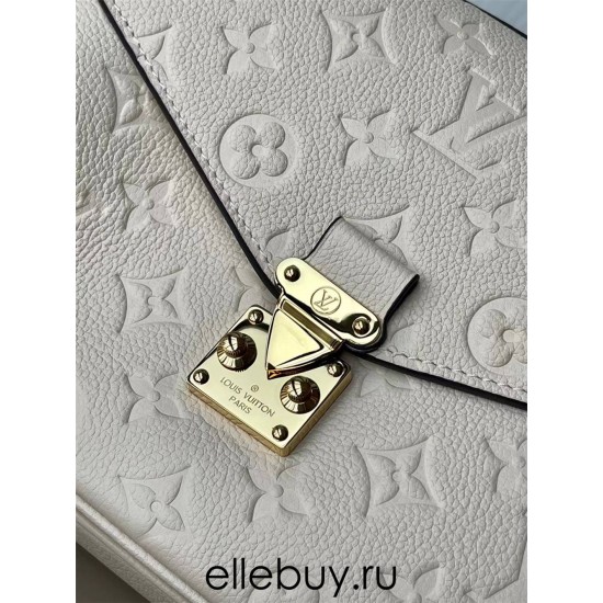 Louis Vuitton POCHETTE MÉTIS Metis Handbag (M46552) Off-White Monogram Empreinte Leather, Monogram Embossing, Size: 25x19x7cm