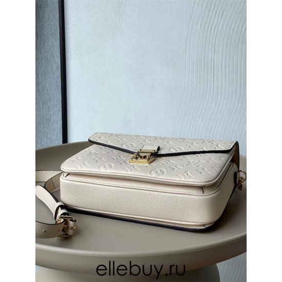 Louis Vuitton POCHETTE MÉTIS Metis Handbag (M46552) Off-White Monogram Empreinte Leather, Monogram Embossing, Size: 25x19x7cm