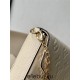 Louis Vuitton POCHETTE FÉLICIE Felicie Chain Bag (M82363) Ivory White Monogram Empreinte Leather, Size: 21x12x3cm