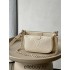 Louis Vuitton MULTI POCHETTE ACCESSOIRES Handbag (M46568) Ivory White Monogram Empreinte Leather, Size: 25x14.5x4.5cm