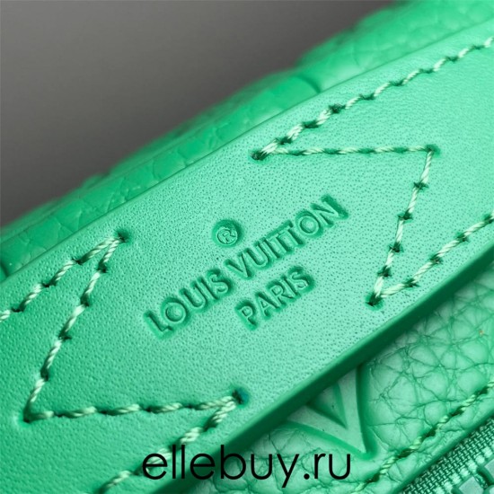 Louis Vuitton S LOCK Messenger Bag (M20904) Green S-Lock Messenger Bag in Taurillon Monogram Leather, Size: 22x18x8cm