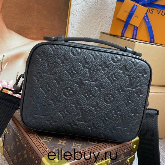 Louis Vuitton S LOCK Messenger Bag (M58489) Black S Lock Messenger Bag in Soft Taurillon Leather, Elegant Black Tone, Size: 22x18x8cm